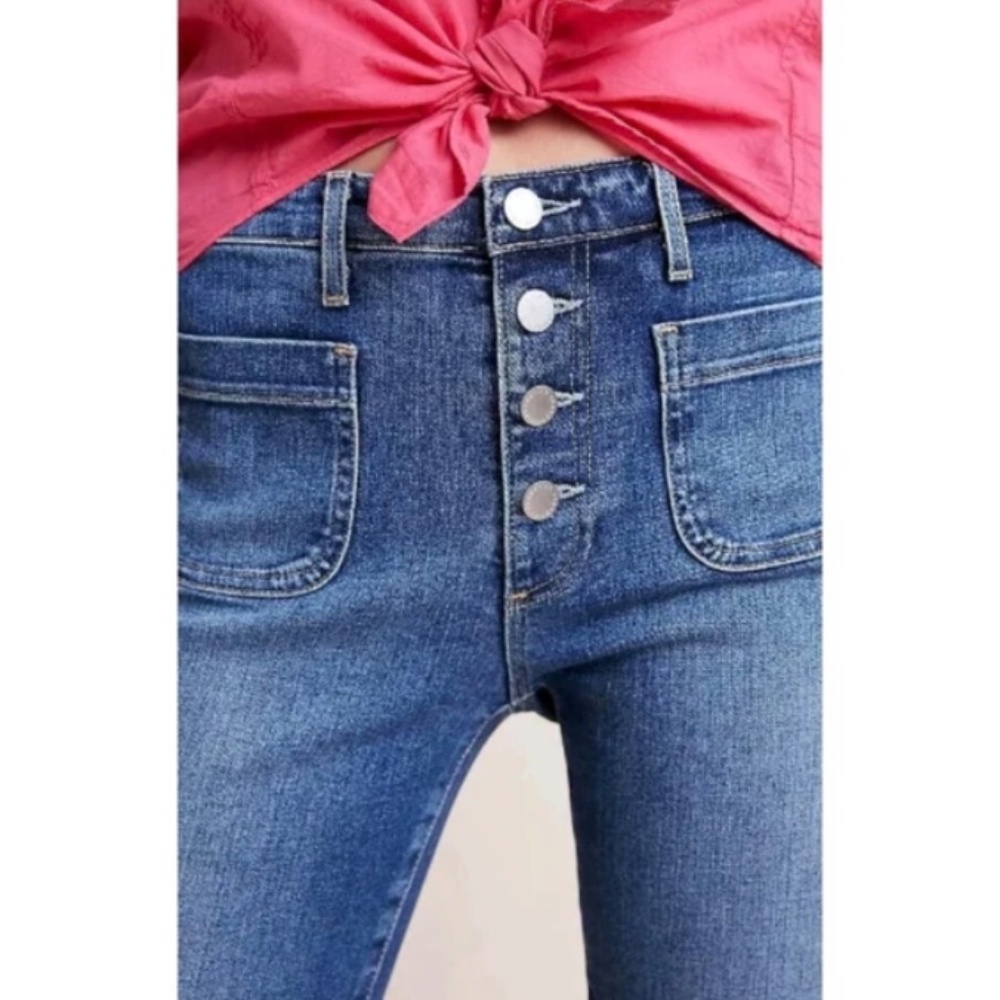 Anthropology AG Vintage Stevie ankle button up jeans